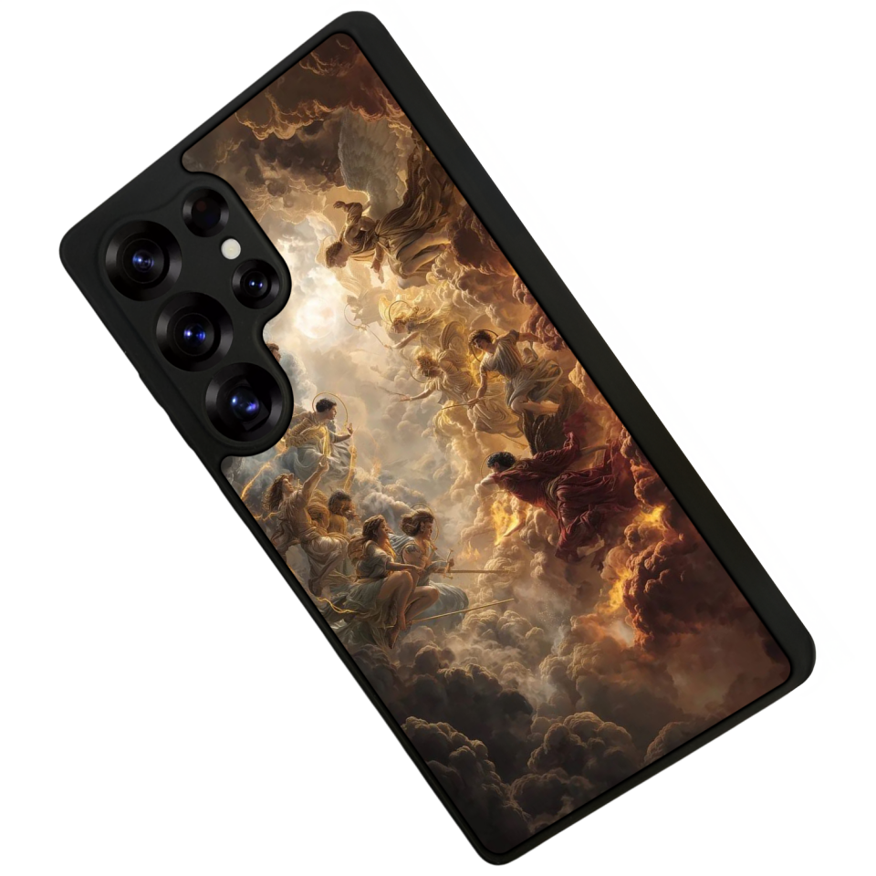 Samsung Galaxy S25 Ultra Uyumlu Melek Tasarımlı Glossy Premium Kılıf