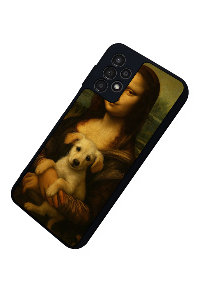 Samsung Galaxy A13 Uyumlu Monalisa Tasarımlı Glossy Premium Kılıf