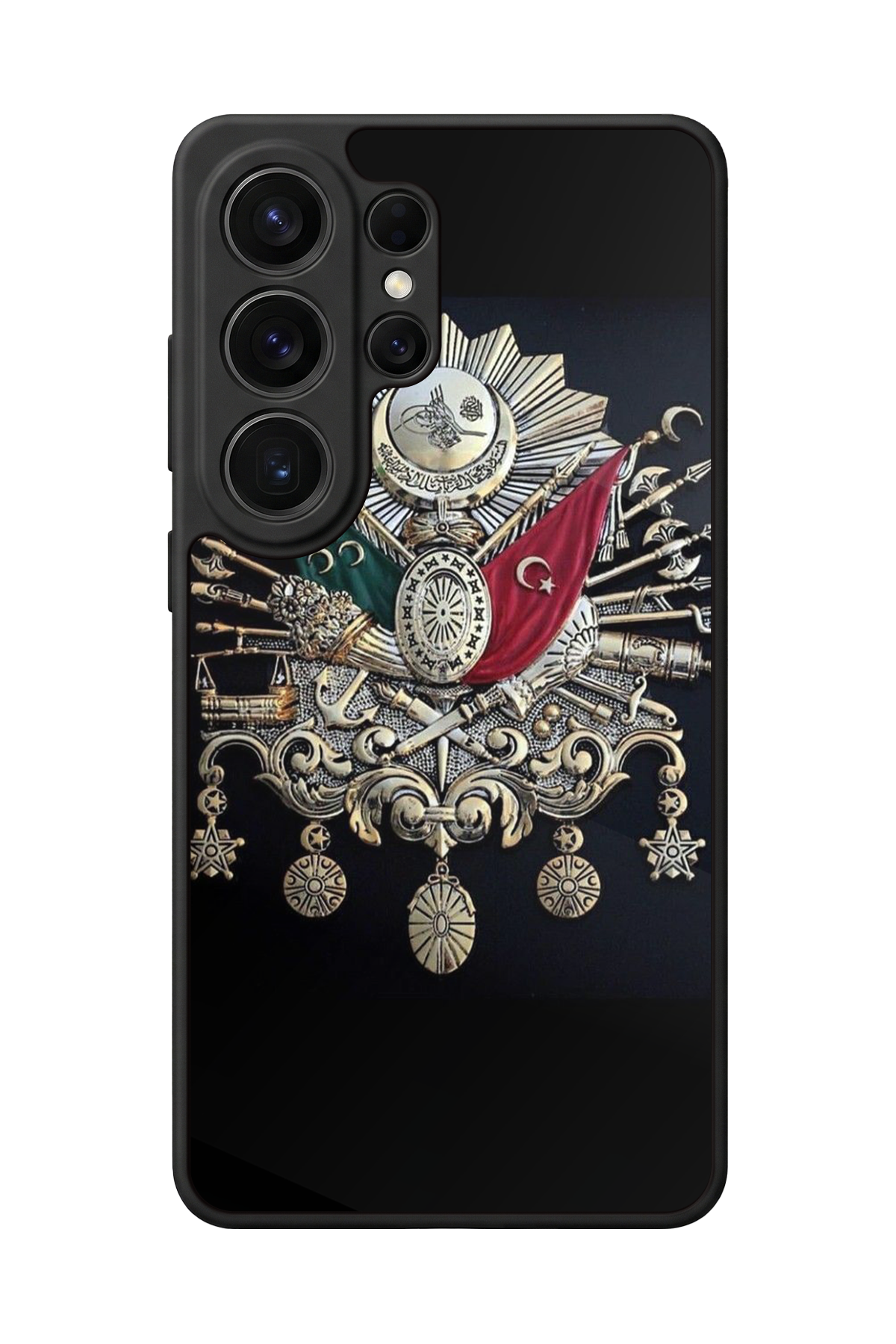 Samsung Galaxy S26 Ultra Uyumlu Osmanli Tugrasi Tasarımlı Glossy Premium Kılıf