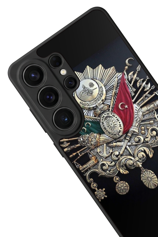 Samsung Galaxy S26 Ultra Uyumlu Osmanli Tugrasi Tasarımlı Glossy Premium Kılıf