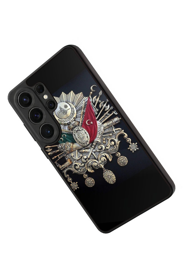 Samsung Galaxy S26 Ultra Uyumlu Osmanli Tugrasi Tasarımlı Glossy Premium Kılıf
