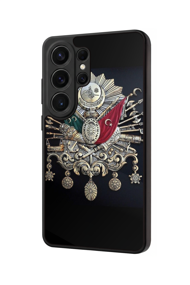 Samsung Galaxy S26 Ultra Uyumlu Osmanli Tugrasi Tasarımlı Glossy Premium Kılıf