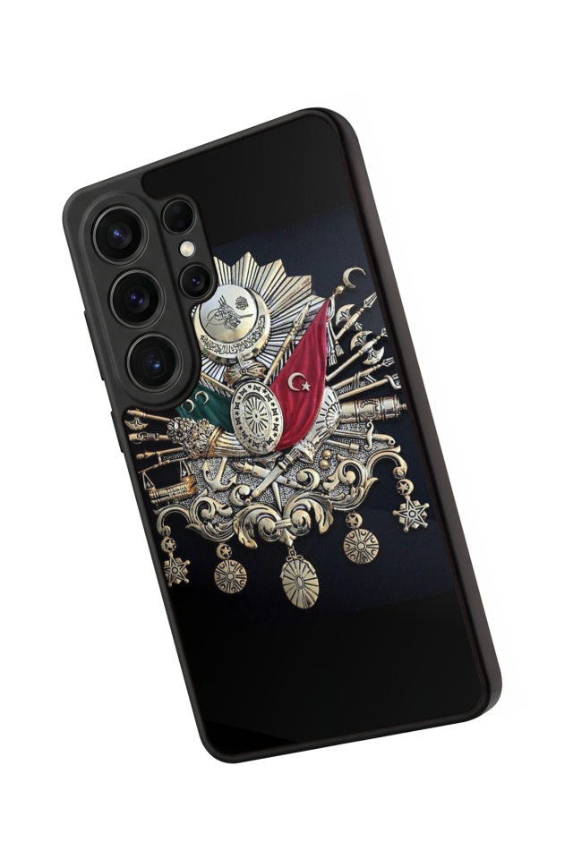 Samsung Galaxy S26 Ultra Uyumlu Osmanli Tugrasi Tasarımlı Glossy Premium Kılıf