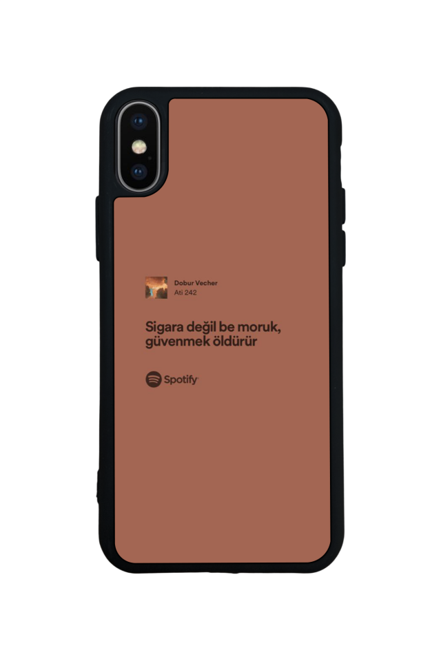 iPhone XS Max Uyumlu Sarki Sozleri Tasarımlı Glossy Premium Kılıf