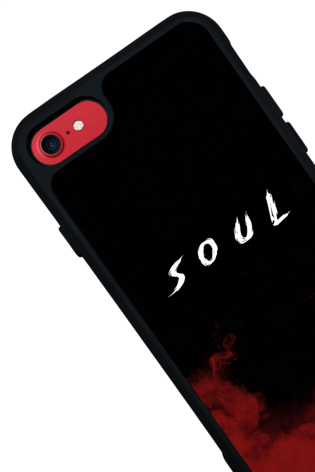 iPhone SE Uyumlu SOUL Tasarımlı Glossy Premium Kılıf