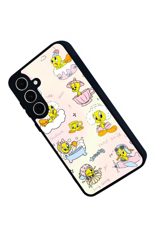 Samsung Galaxy A16 Uyumlu Tweety Tasarımlı Glossy Premium Kılıf