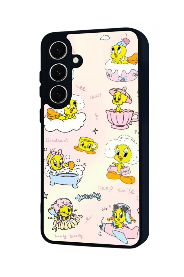 Samsung Galaxy A16 Uyumlu Tweety Tasarımlı Glossy Premium Kılıf
