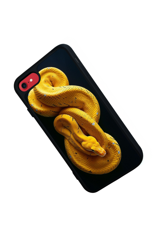 iPhone 8 Uyumlu Yılan Tasarımlı Glossy Premium Kılıf