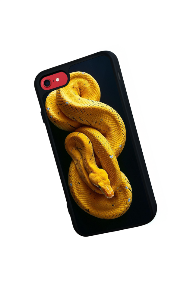 iPhone 8 Uyumlu Yılan Tasarımlı Glossy Premium Kılıf