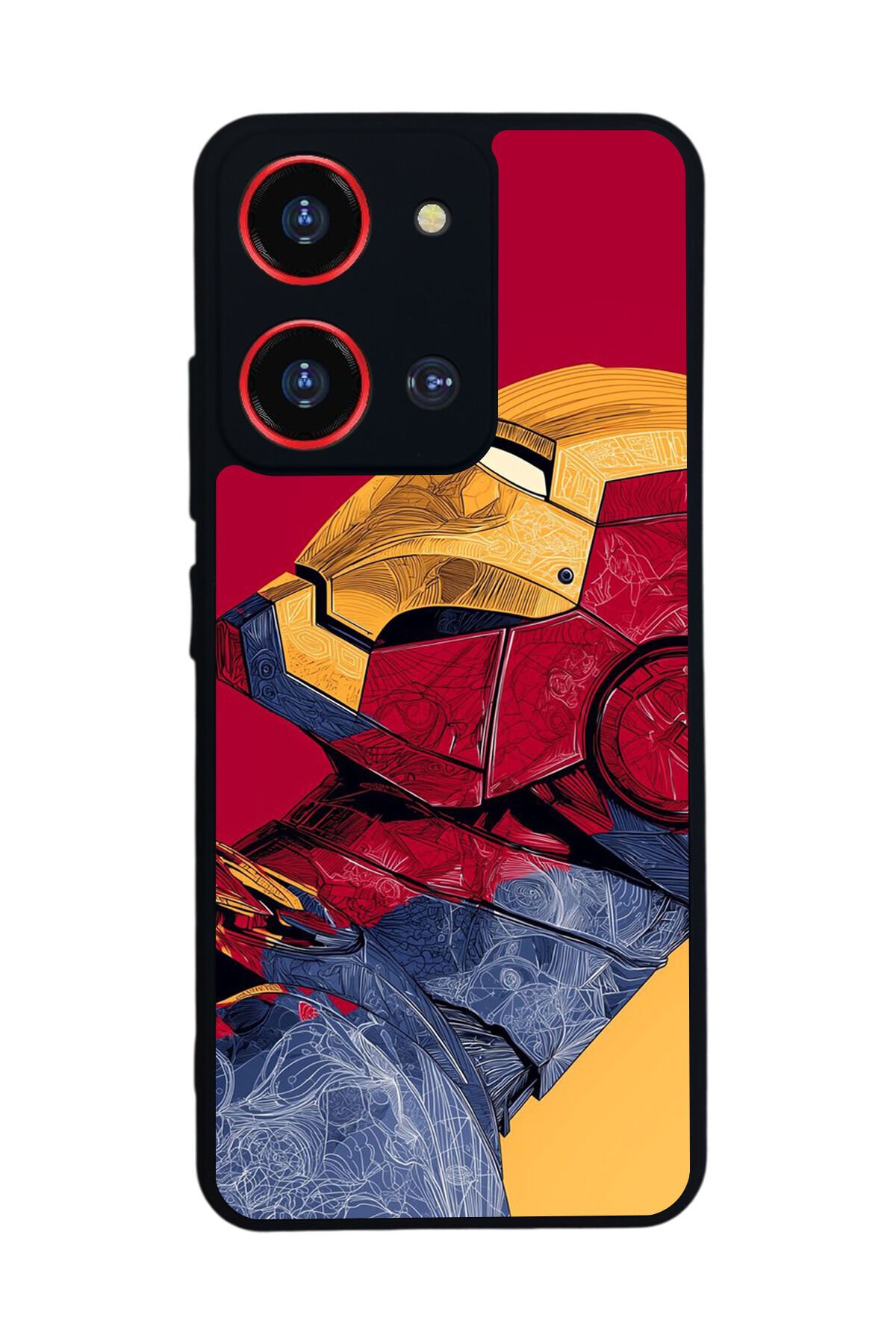 Reeder S19 Max Pro S 108MP Uyumlu Iron Man ( Demir Adam ) Tasarımlı Glossy Premium Kılıf
