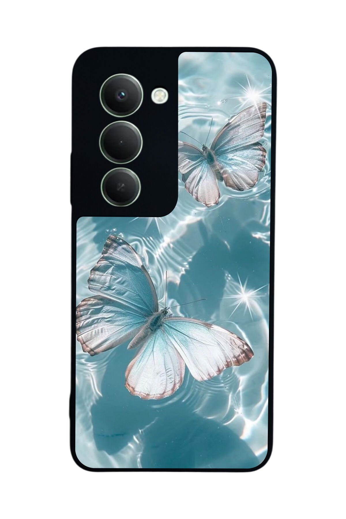 Xiaomi Redmi 15 5G Uyumlu Kelebek Tasarımlı Glossy Premium Kılıf