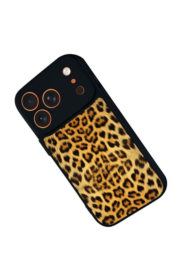 iPhone 17 Pro Max Uyumlu Leopar Tasarımlı Glossy Premium Kılıf