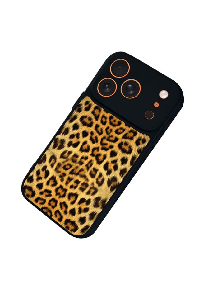 iPhone 17 Pro Max Uyumlu Leopar Tasarımlı Glossy Premium Kılıf
