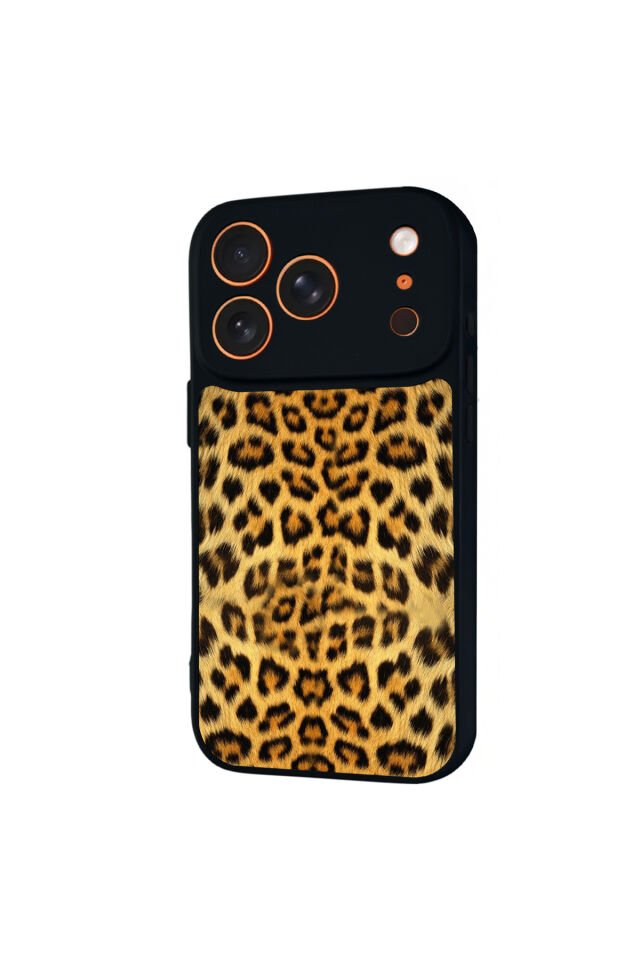 iPhone 17 Pro Max Uyumlu Leopar Tasarımlı Glossy Premium Kılıf