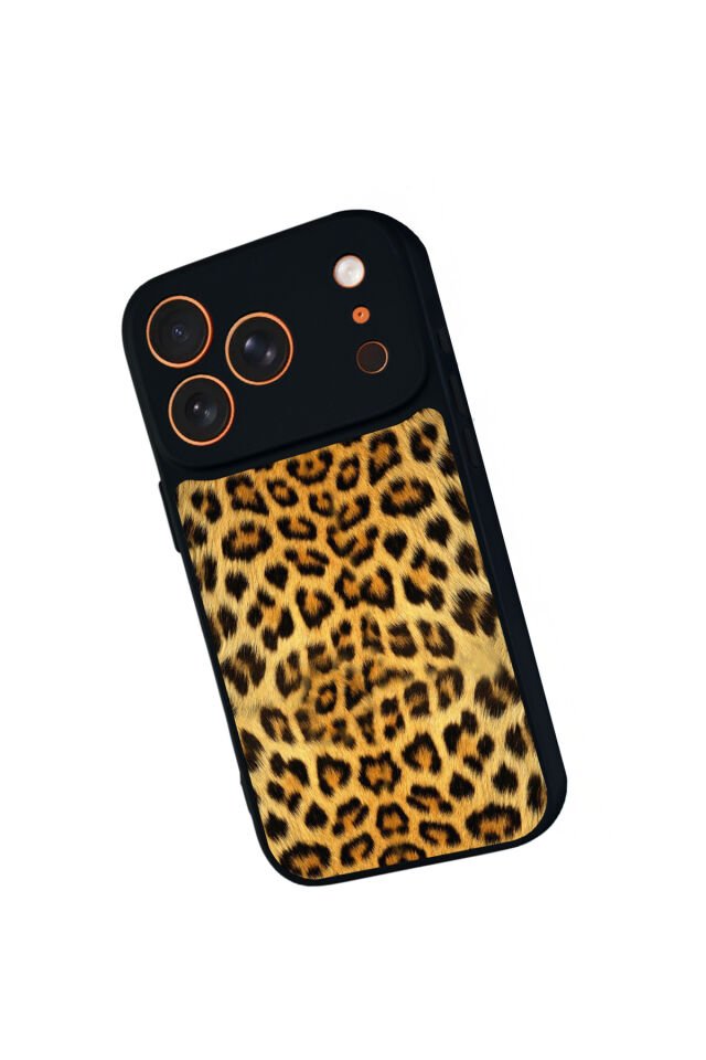 iPhone 17 Pro Max Uyumlu Leopar Tasarımlı Glossy Premium Kılıf