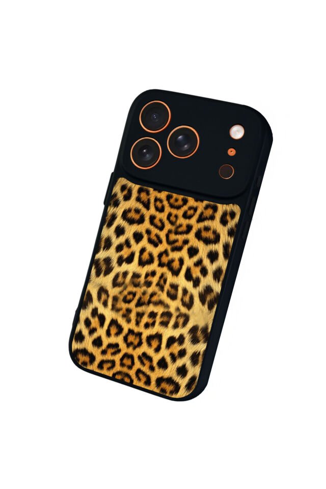 iPhone 17 Pro Max Uyumlu Leopar Tasarımlı Glossy Premium Kılıf