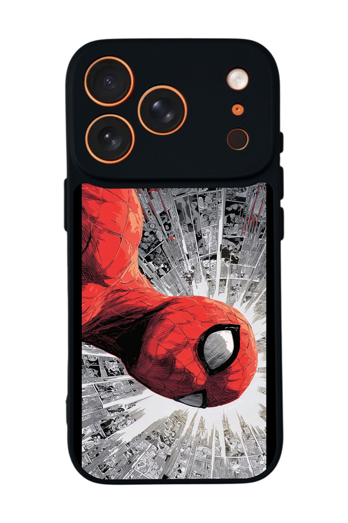 iPhone 17 Pro Uyumlu Spider Man ( Örümcek Adam ) Tasarımlı Glossy Premium Kılıf
