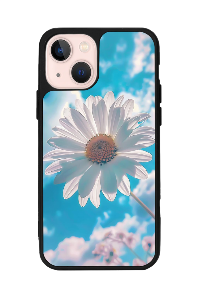 iPhone 13 Mini Uyumlu Cicek Tasarımlı Glossy Premium Kılıf