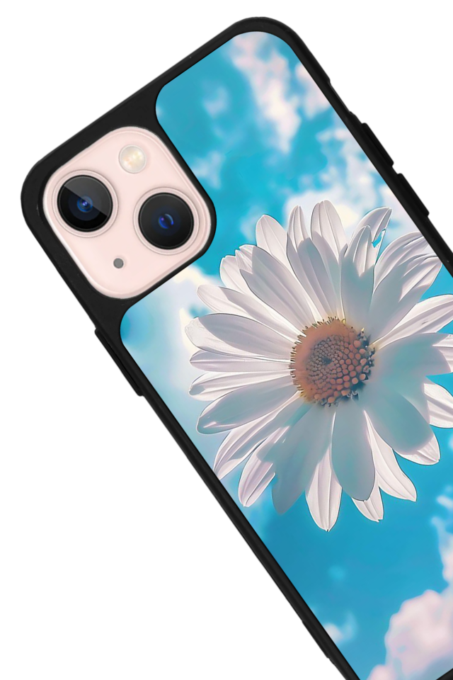 iPhone 13 Mini Uyumlu Cicek Tasarımlı Glossy Premium Kılıf