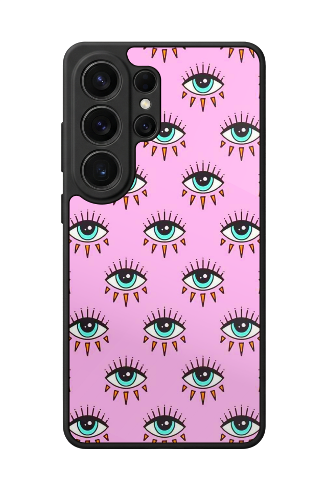 Samsung Galaxy S26 Ultra Uyumlu Göz Tasarımlı Glossy Premium Kılıf