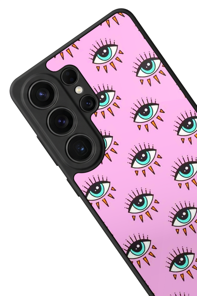 Samsung Galaxy S26 Ultra Uyumlu Göz Tasarımlı Glossy Premium Kılıf