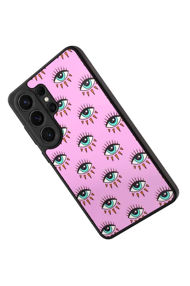 Samsung Galaxy S26 Ultra Uyumlu Göz Tasarımlı Glossy Premium Kılıf