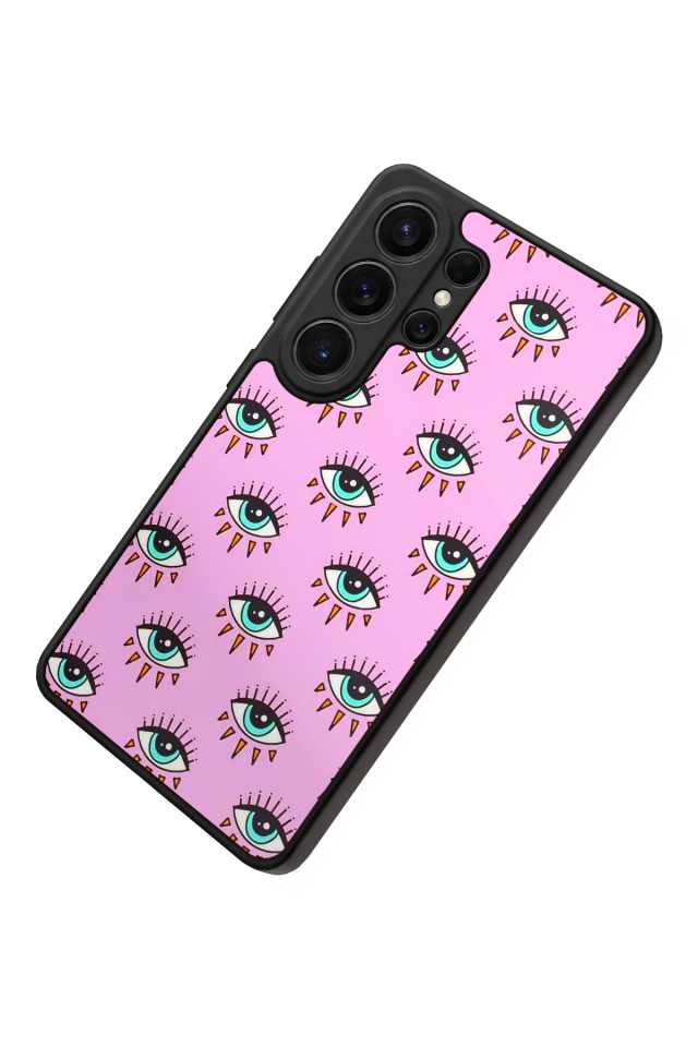 Samsung Galaxy S26 Ultra Uyumlu Göz Tasarımlı Glossy Premium Kılıf