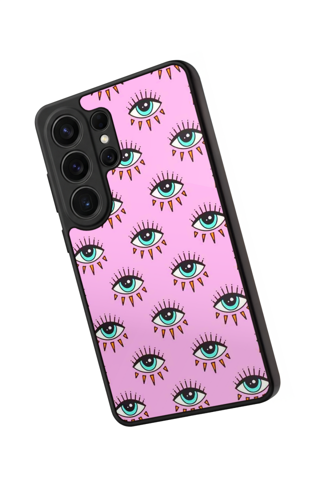 Samsung Galaxy S26 Ultra Uyumlu Göz Tasarımlı Glossy Premium Kılıf