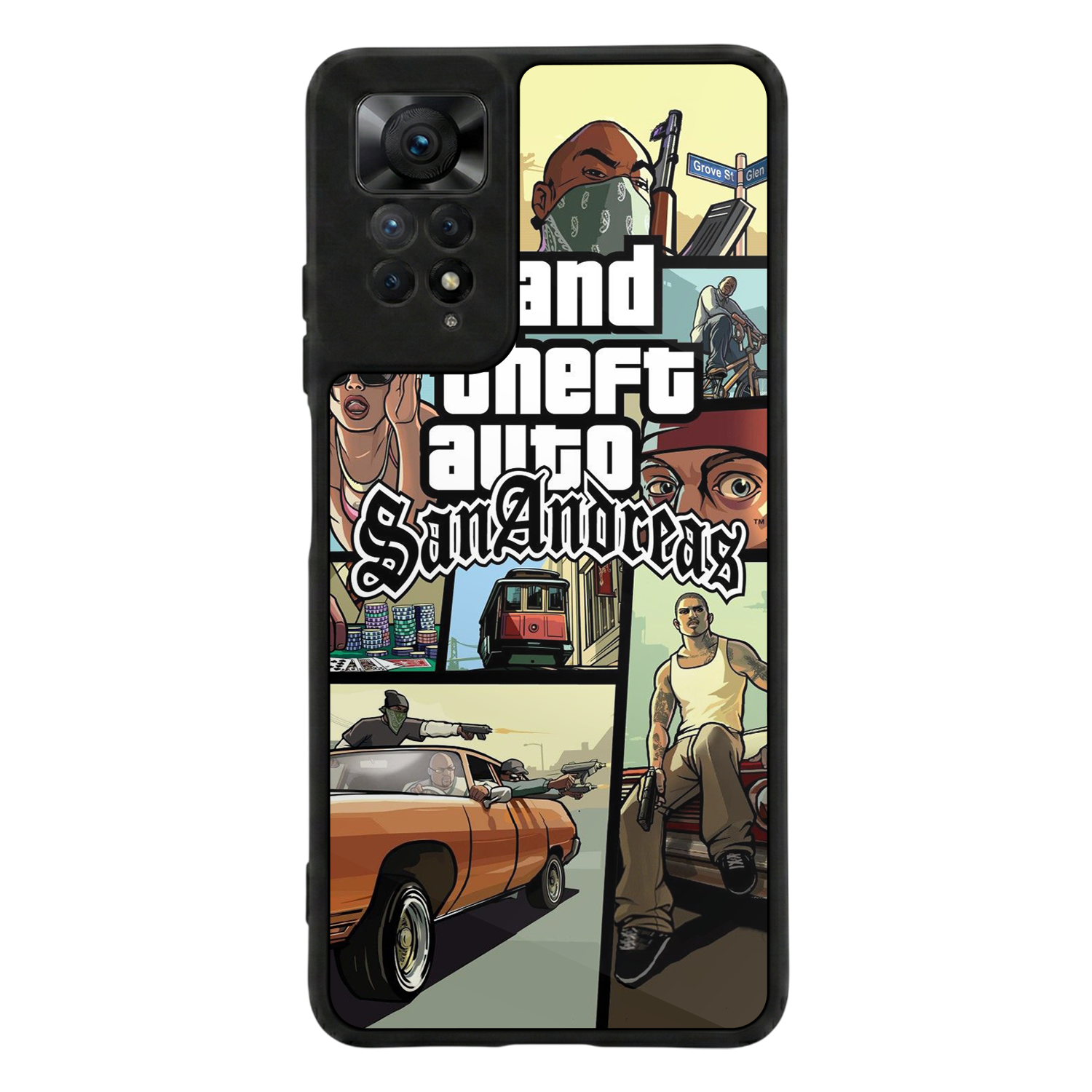 Xiaomi Redmi Note 12 Pro Uyumlu GTA Tasarımlı Glossy Premium Kılıf