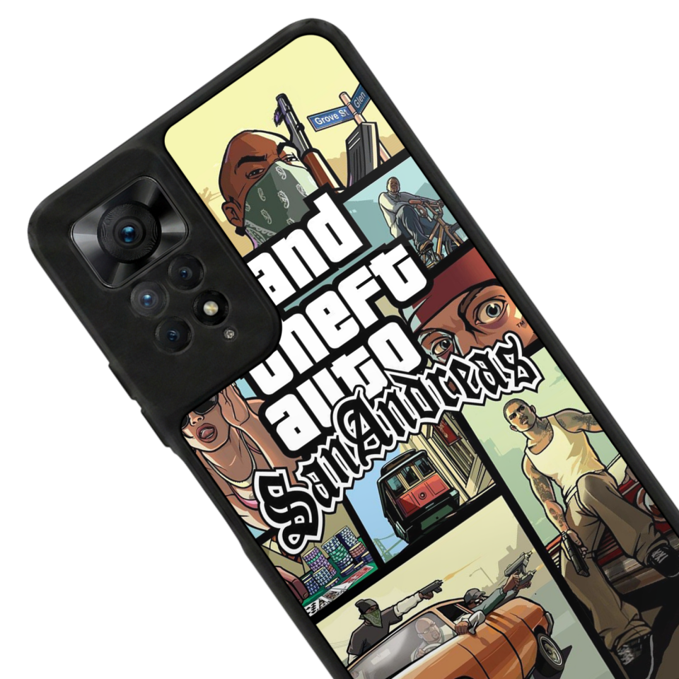 Xiaomi Redmi Note 12 Pro Uyumlu GTA Tasarımlı Glossy Premium Kılıf