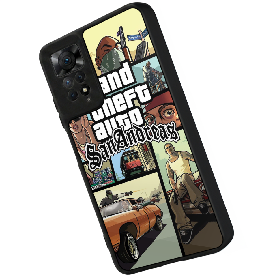 Xiaomi Redmi Note 12 Pro Uyumlu GTA Tasarımlı Glossy Premium Kılıf