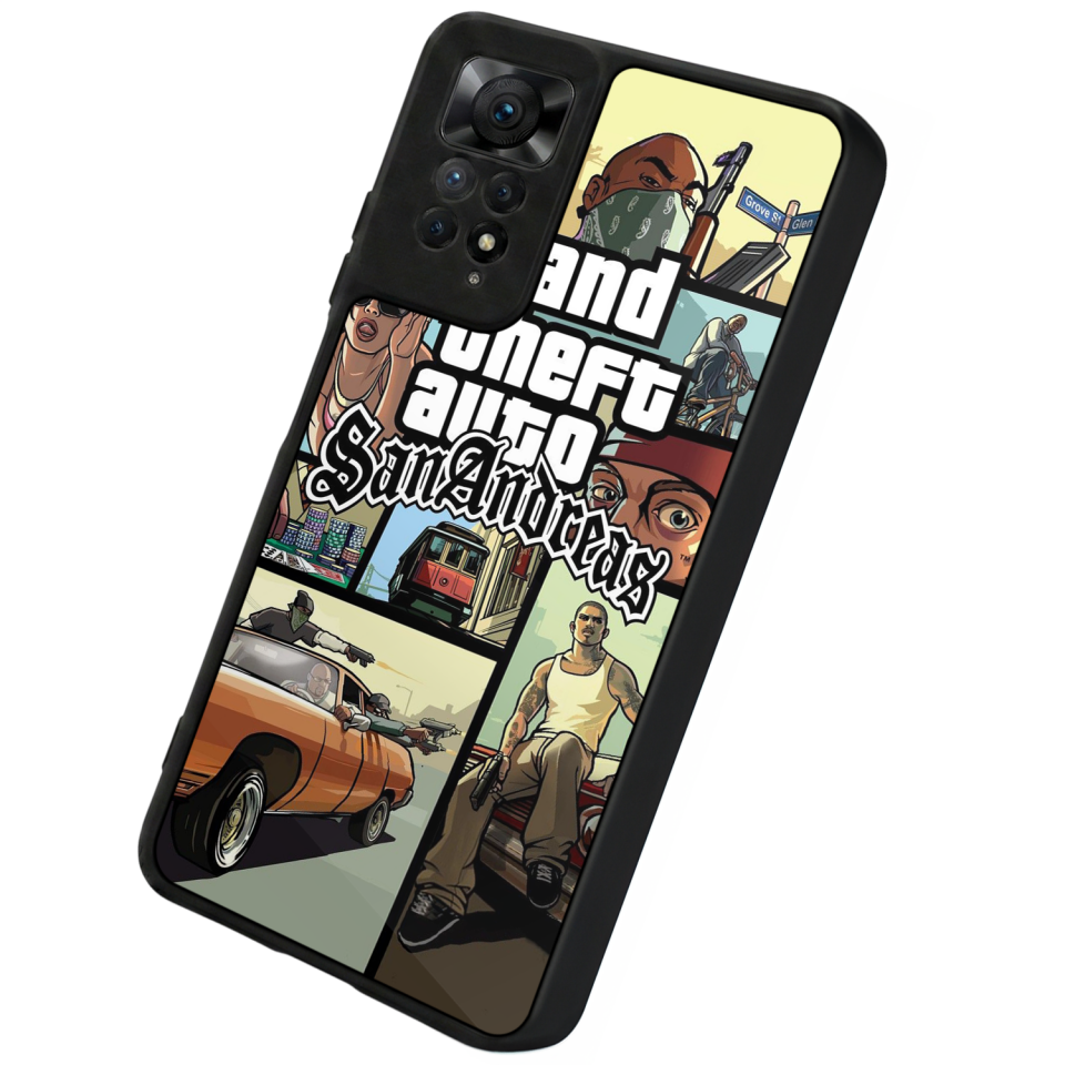 Xiaomi Redmi Note 12 Pro Uyumlu GTA Tasarımlı Glossy Premium Kılıf