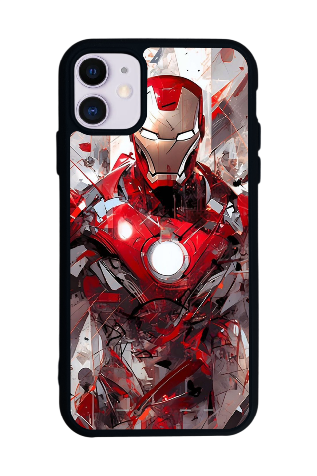 iPhone 11 Uyumlu Iron Man ( Demir Adam ) Tasarımlı Glossy Premium Kılıf