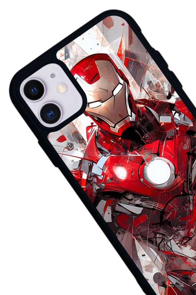iPhone 11 Uyumlu Iron Man ( Demir Adam ) Tasarımlı Glossy Premium Kılıf