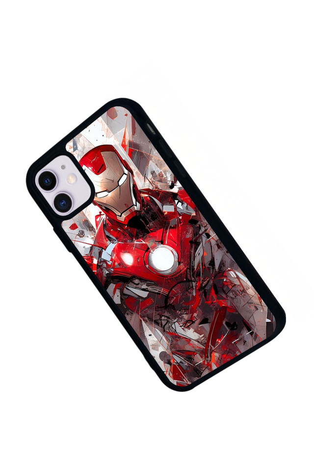 iPhone 11 Uyumlu Iron Man ( Demir Adam ) Tasarımlı Glossy Premium Kılıf