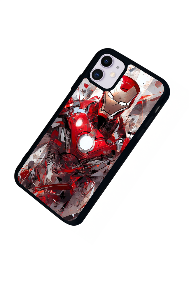 iPhone 11 Uyumlu Iron Man ( Demir Adam ) Tasarımlı Glossy Premium Kılıf