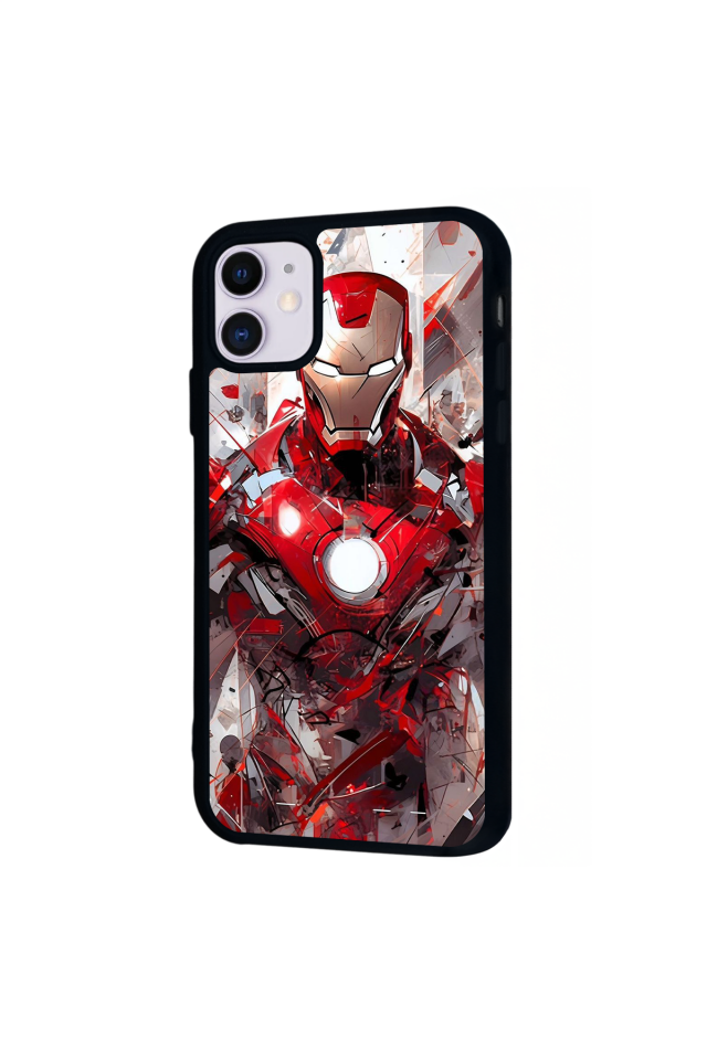 iPhone 11 Uyumlu Iron Man ( Demir Adam ) Tasarımlı Glossy Premium Kılıf