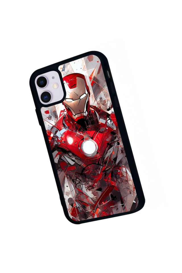 iPhone 11 Uyumlu Iron Man ( Demir Adam ) Tasarımlı Glossy Premium Kılıf