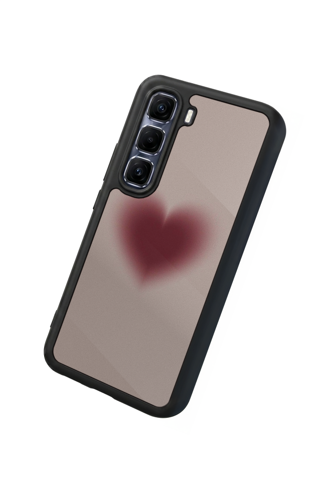 Infinix Hot 60 Pro Plus Uyumlu Kalp Love Tasarımlı Glossy Premium Kılıf