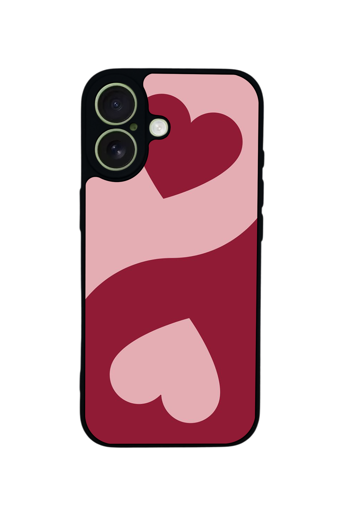 iPhone 17 Uyumlu Kalp Love Tasarımlı Glossy Premium Kılıf