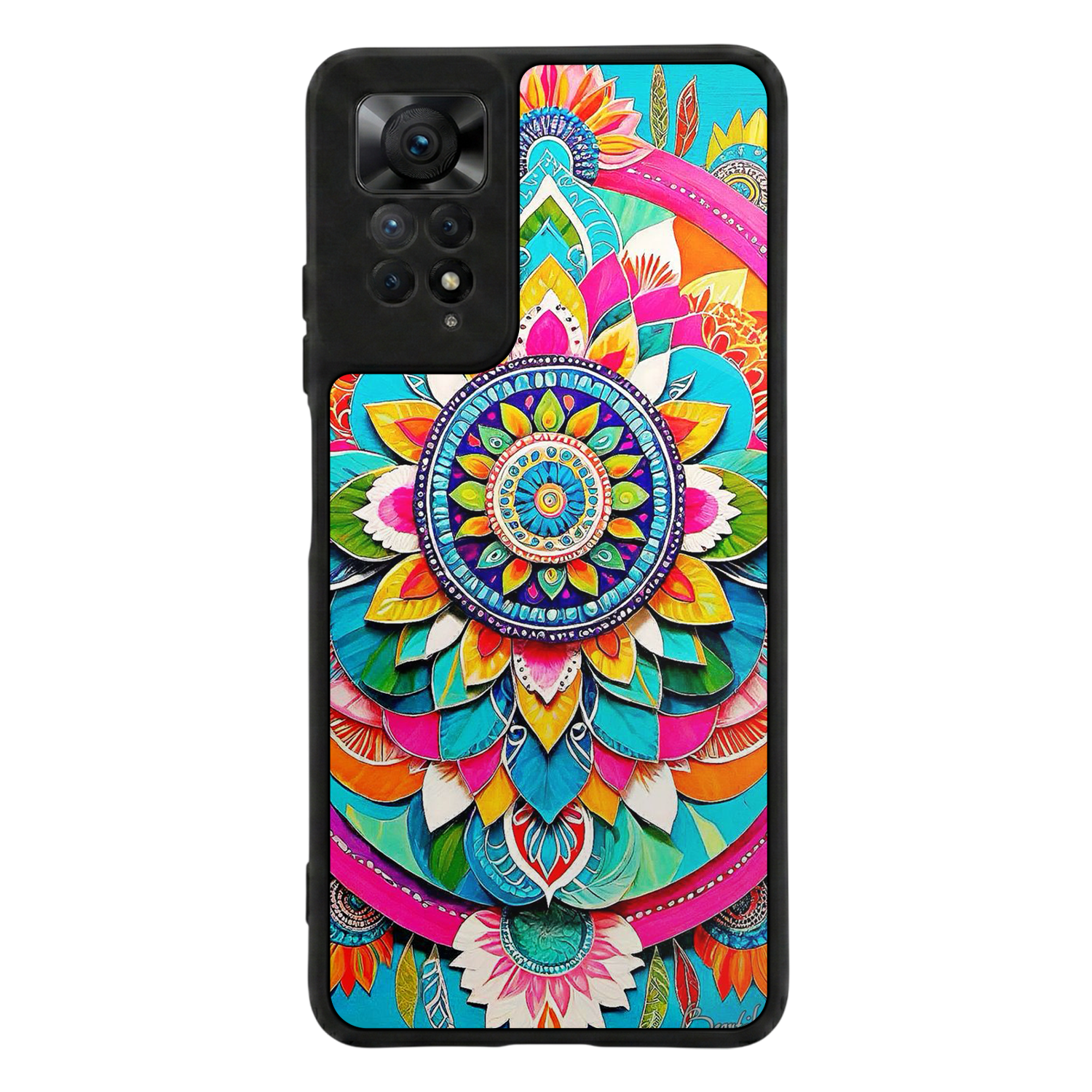 Xiaomi Redmi Note 12 Pro Uyumlu Mandala Tasarımlı Glossy Premium Kılıf