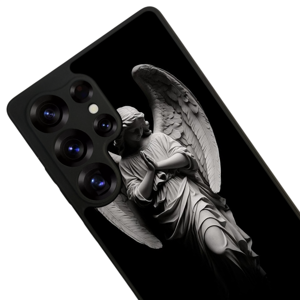 Samsung Galaxy S25 Ultra Uyumlu Melek Tasarımlı Glossy Premium Kılıf