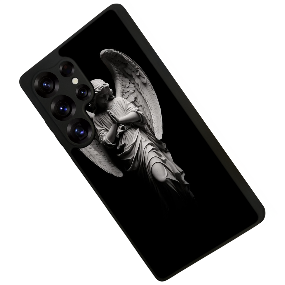 Samsung Galaxy S25 Ultra Uyumlu Melek Tasarımlı Glossy Premium Kılıf