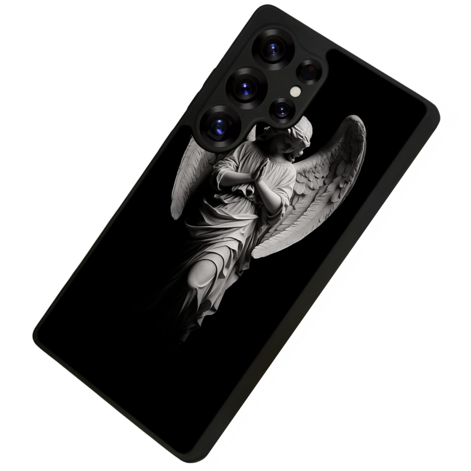 Samsung Galaxy S25 Ultra Uyumlu Melek Tasarımlı Glossy Premium Kılıf