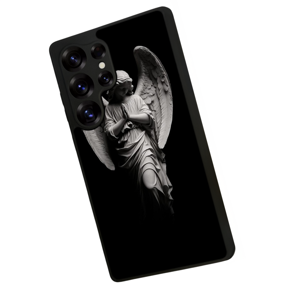 Samsung Galaxy S25 Ultra Uyumlu Melek Tasarımlı Glossy Premium Kılıf