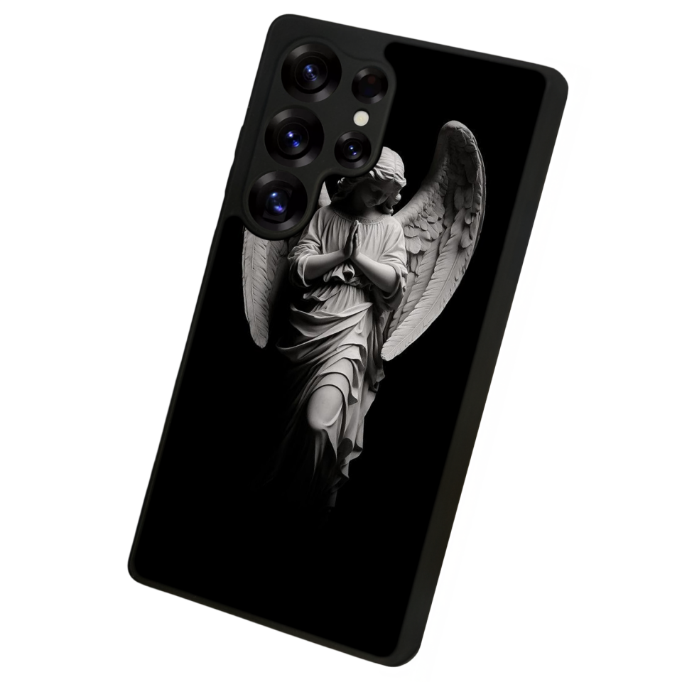 Samsung Galaxy S25 Ultra Uyumlu Melek Tasarımlı Glossy Premium Kılıf