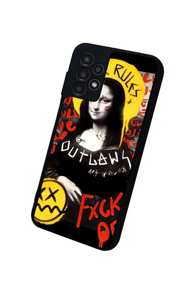 Samsung Galaxy A13 Uyumlu Monalisa Tasarımlı Glossy Premium Kılıf