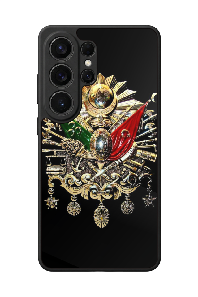 Samsung Galaxy S26 Ultra Uyumlu Osmanli Tugrasi Tasarımlı Glossy Premium Kılıf
