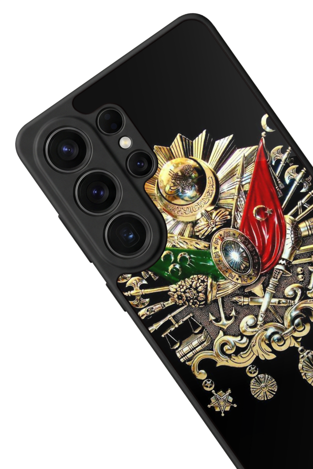 Samsung Galaxy S26 Ultra Uyumlu Osmanli Tugrasi Tasarımlı Glossy Premium Kılıf