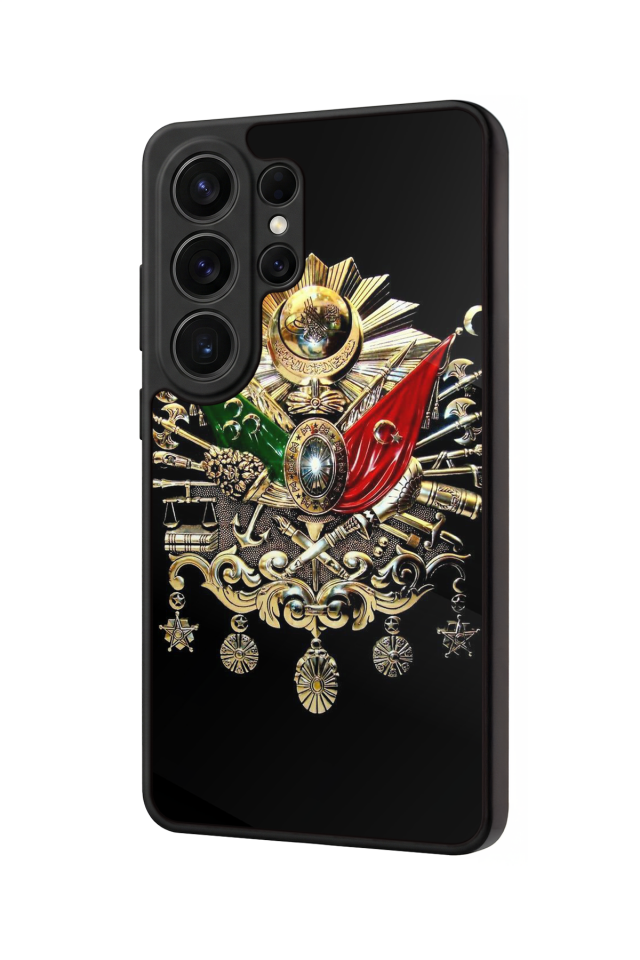 Samsung Galaxy S26 Ultra Uyumlu Osmanli Tugrasi Tasarımlı Glossy Premium Kılıf
